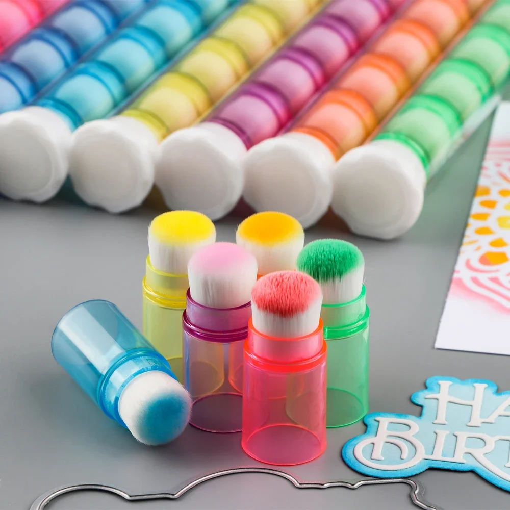 Brush Bristle Set - 8pcs/set Colorful Mini Stackable Blender Brushes