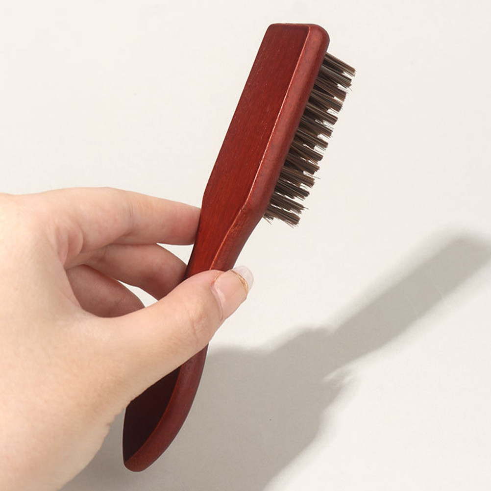 2Pcs Beard Grooming Brush Wood - Brush Bristle Set ulasan dan harga
