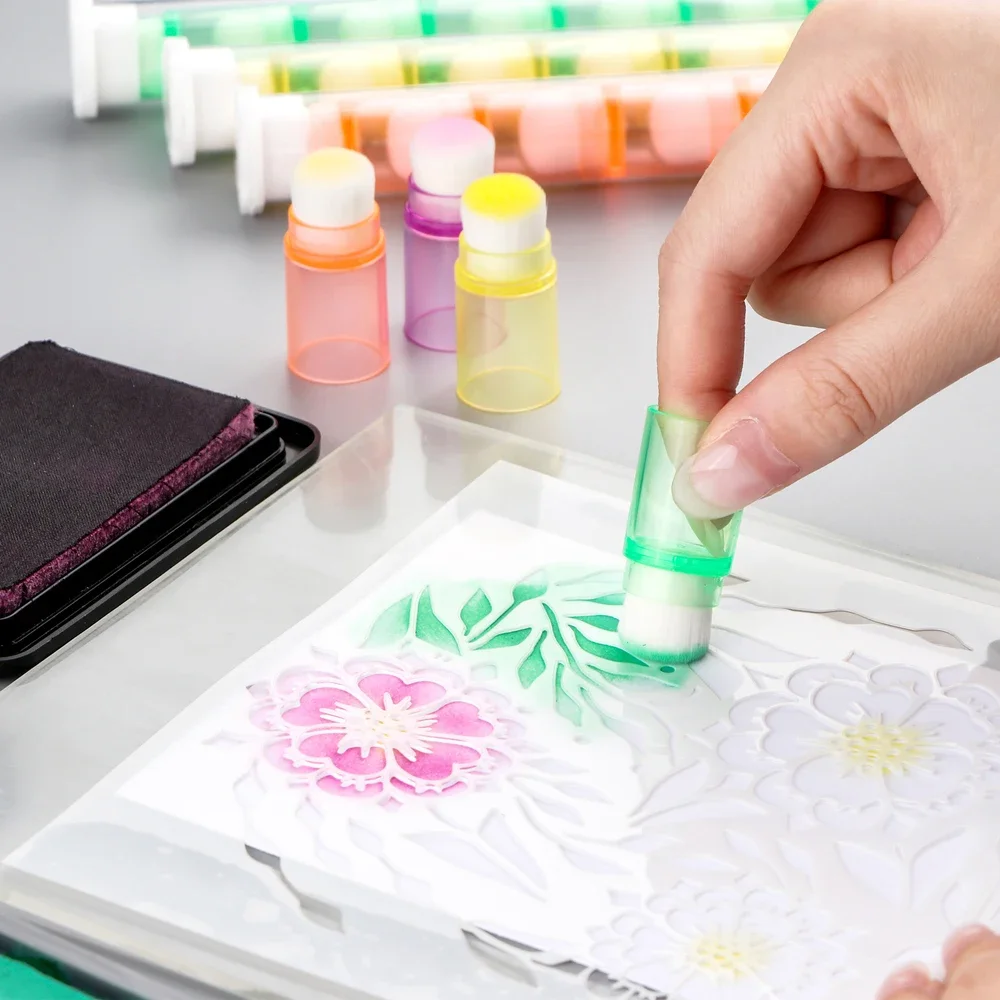 8pcs/set Colorful Mini Stackab - Brush Bristle Set ulasan dan harga