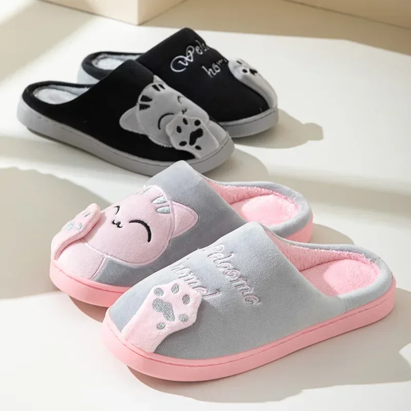 Home Fluffy Cat Slippers Women - Sneaker Care Set ulasan dan harga