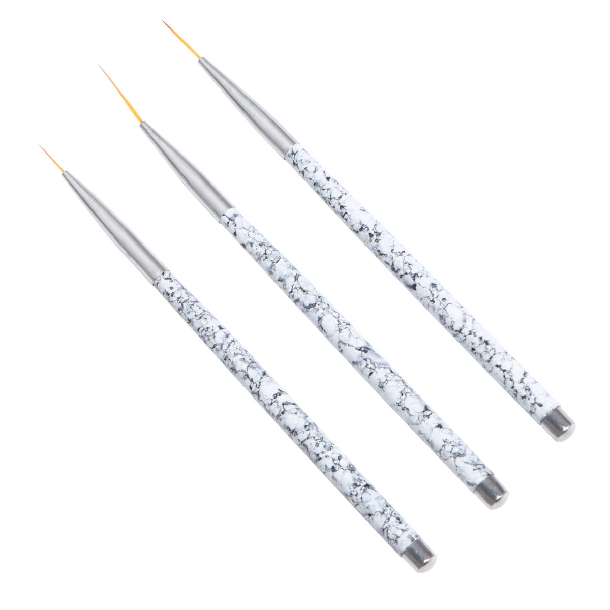 3Pcs Nail Art Liner Brushes Se - Brush Bristle Set ulasan dan harga